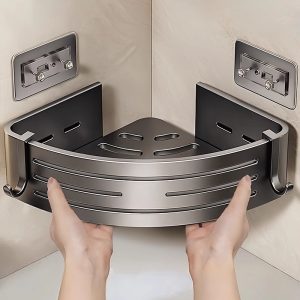 bathroom storage rack triangular basket1