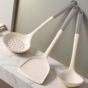 high temperature silicone spatula and spoon set (three pieces)1