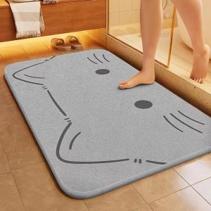 Soft diatomite bathroom instant water-absorbing mat soft diatomite bathroom instant water absorbing mat1