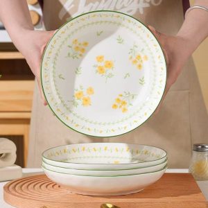 spring themed farmhouse 8 inch plate3