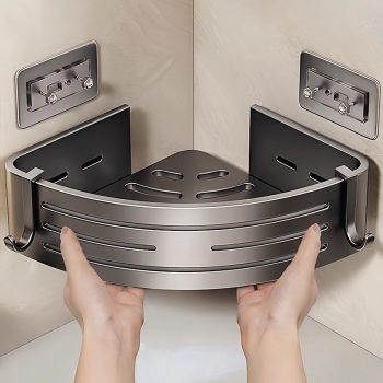 bathroom storage rack triangular basket1