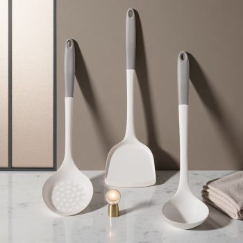 high temperature silicone spatula and spoon set (three pieces)2
