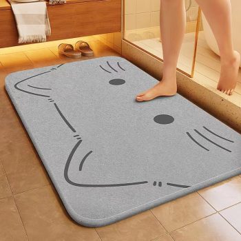 soft diatomite bathroom instant water absorbing mat1